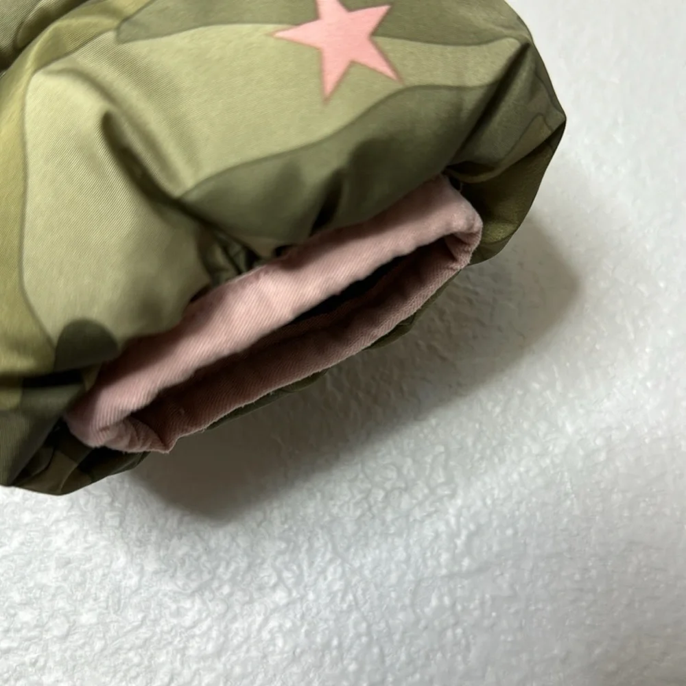 GAP Kids Camo Puffer Zip Up Jacket Size M